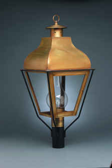 Stanfield One Light Post Mount in Antique Brass (196|7653ABCIMCLR)