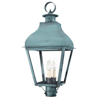 Stanfield Three Light Post Mount in Verdi Gris (196|7643VGLT3SMG)