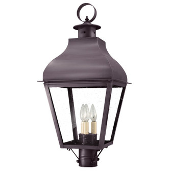 Stanfield Three Light Post Mount in Dark Brass (196|7643DBLT3CSG)