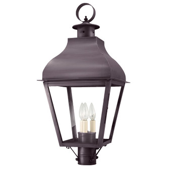 Stanfield Three Light Post Mount in Dark Brass (196|7643DBLT3CLR)