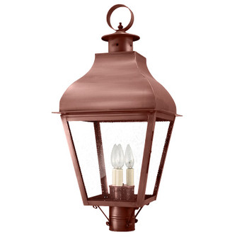 Stanfield Three Light Post Mount in Antique Copper (196|7643ACLT3SMG)