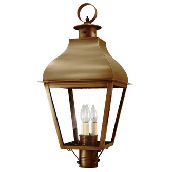 Stanfield Three Light Post Mount in Antique Brass (196|7643ABLT3CSG)