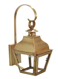 Stanfield One Light Wall Mount in Antique Brass (196|7617ABMEDCLR)