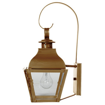 Stanfield One Light Wall Mount in Antique Brass (196|7617ABMEDCLR)