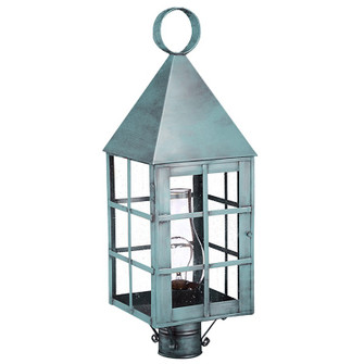 York One Light Post Mount in Verdi Gris (196|7153VGCIMSMG)