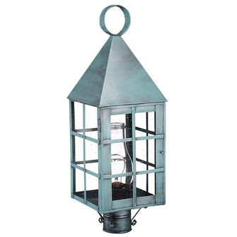 York One Light Post Mount in Verdi Gris (196|7153VGCIMCSG)