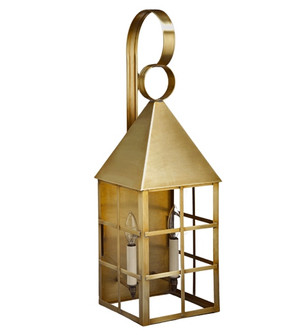 York Two Light Wall Mount in Antique Brass (196|7141ABLT2CLR)