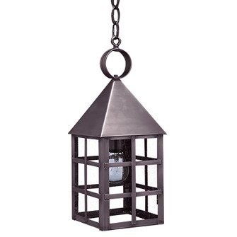 York One Light Hanging Lantern in Dark Brass (196|7132DBMEDSMG)