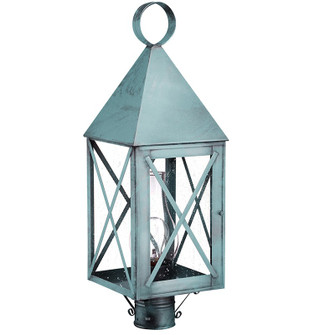 York One Light Post Mount in Verdi Gris (196|7053VGCIMSMG)