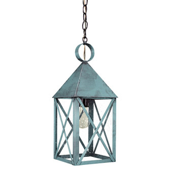 York One Light Hanging Lantern in Verdi Gris (196|7042VGMEDSMG)