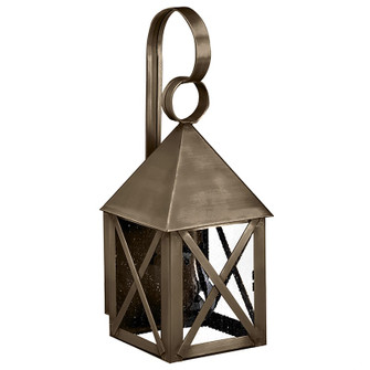 York One Light Wall Mount in Dark Antique Brass (196|7011DABMEDSMG)