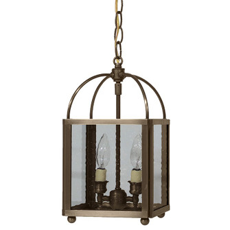 Foyer Two Light Hanging Lantern in Dark Antique Brass (196|6812DABLT2CSG)