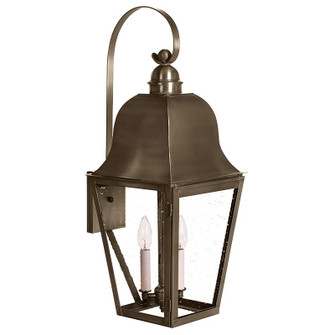 Imperial Two Light Wall Mount in Dark Antique Brass (196|6417DABLT2CSG)