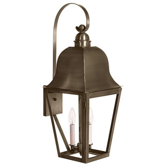 Imperial Two Light Wall Mount in Dark Antique Brass (196|6417DABLT2CLR)