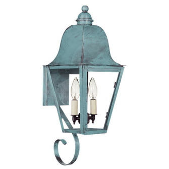 Imperial Two Light Wall Mount in Verdi Gris (196|6406VGLT2CLR)
