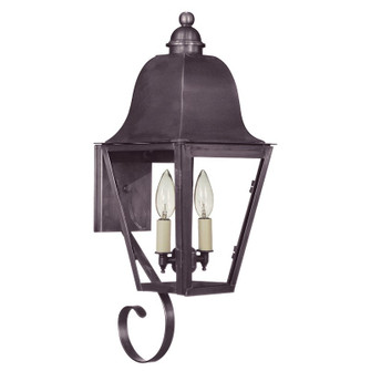 Imperial Two Light Wall Mount in Dark Brass (196|6406DBLT2CLR)