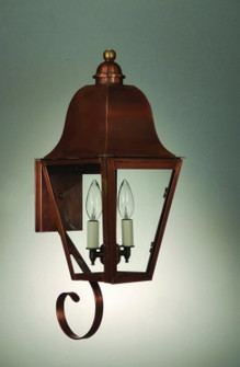 Imperial Two Light Wall Mount in Antique Copper (196|6406ACLT2CLR)