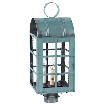 Adams Three Light Post Mount in Verdi Gris (196|6153VGLT3SMG)