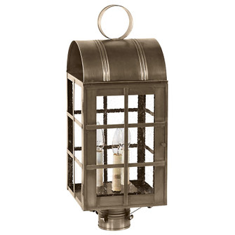 Adams Three Light Post Mount in Dark Antique Brass (196|6153DABLT3SMG)