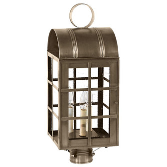 Adams Three Light Post Mount in Dark Antique Brass (196|6153DABLT3CSG)