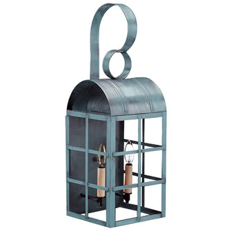 Adams Two Light Wall Mount in Verdi Gris (196|6151VGLT2CLR)