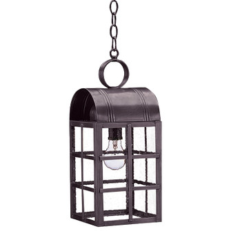Adams One Light Hanging Lantern in Dark Brass (196|6142DBMEDSMG)