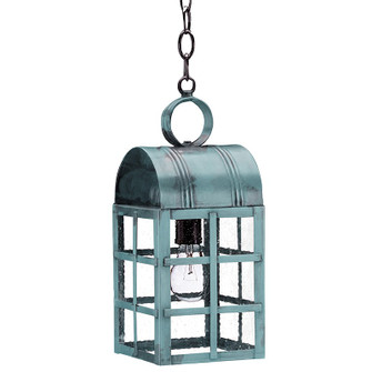 Adams One Light Hanging Lantern in Verdi Gris (196|6132VGMEDSMG)