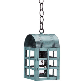 Adams One Light Hanging Lantern in Verdi Gris (196|6112VGMEDSMG)