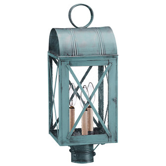 Adams Three Light Post Mount in Verdi Gris (196|6053VGLT3SMG)