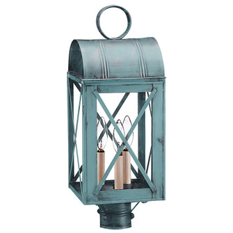 Adams Three Light Post Mount in Verdi Gris (196|6053VGLT3CLR)