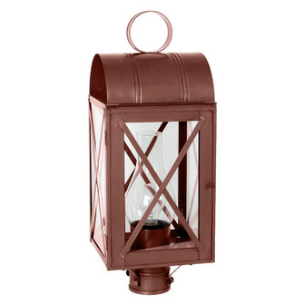 Adams One Light Post Mount in Antique Copper (196|6053ACCIMCLR)