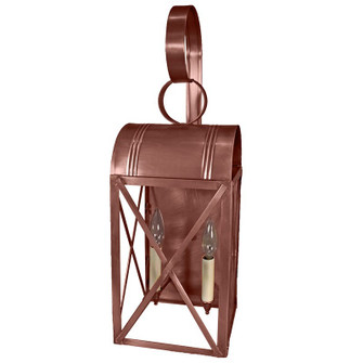Adams Two Light Wall Mount in Antique Copper (196|6051ACLT2CLR)