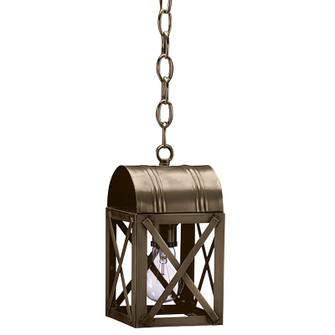 Adams One Light Hanging Lantern in Dark Antique Brass (196|6012DABMEDCLR)