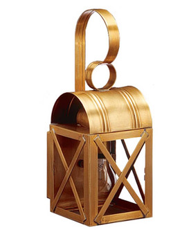 Adams One Light Wall Mount in Antique Brass (196|6011ABMEDCLR)