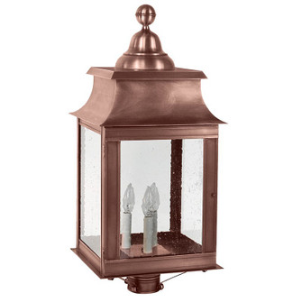 Concord Three Light Post Mount in Antique Copper (196|5653ACLT3SMG)