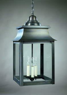 Concord Three Light Hanging Lantern in Dark Brass (196|5652DBLT3CLR)