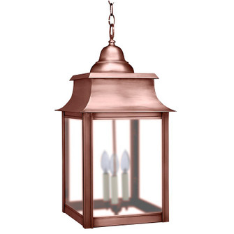 Concord Three Light Hanging Lantern in Antique Copper (196|5652ACLT3FST)