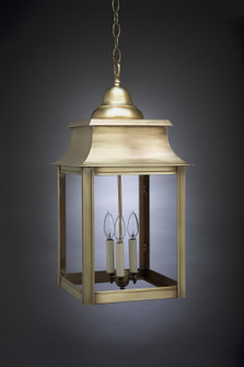 Concord Three Light Hanging Lantern in Antique Brass (196|5652ABLT3CLR)