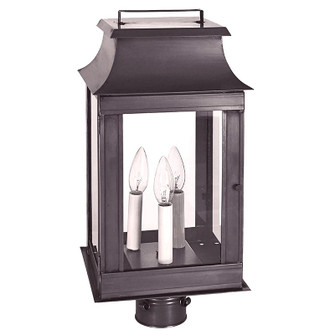 Concord Three Light Post Mount in Dark Brass (196|5643DBLT3CLR)
