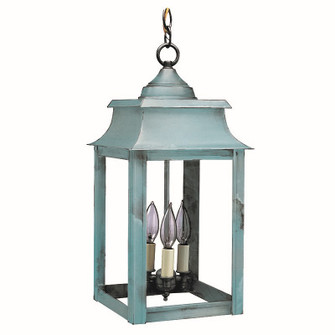 Concord Three Light Hanging Lantern in Verdi Gris (196|5632VGLT3CLR)