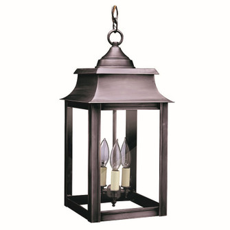Concord Three Light Hanging Lantern in Dark Brass (196|5632DBLT3CLR)
