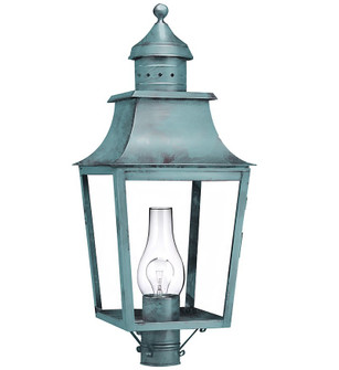 Sharon One Light Post Mount in Verdi Gris (196|5553VGCIMCLR)
