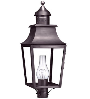 Sharon One Light Post Mount in Dark Brass (196|5553DBCIMCLR)