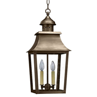 Sharon Two Light Hanging Lantern in Dark Antique Brass (196|5542DABLT2SMG)