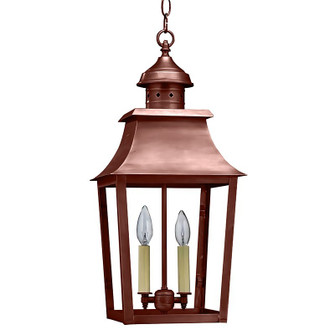 Sharon Two Light Hanging Lantern in Antique Copper (196|5542ACLT2CLR)