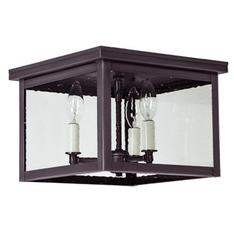 Flush Three Light Flush Mount in Dark Brass (196|4904DBLT3CSG)