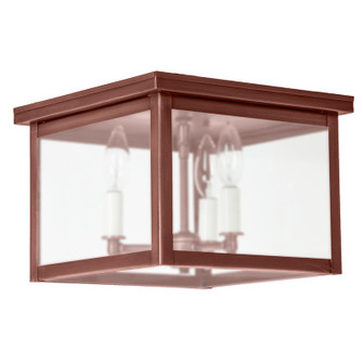 Flush Three Light Flush Mount in Antique Copper (196|4904ACLT3FST)