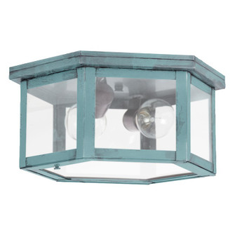 Flush Two Light Flush Mount in Verdi Gris (196|4604VGMED2FST)