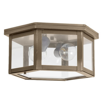 Flush Two Light Flush Mount in Dark Antique Brass (196|4604DABMED2FST)