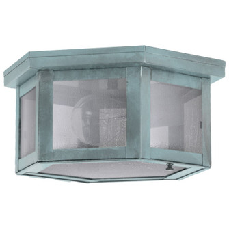 Flush One Light Flush Mount in Verdi Gris (196|4504VGMEDSMG)